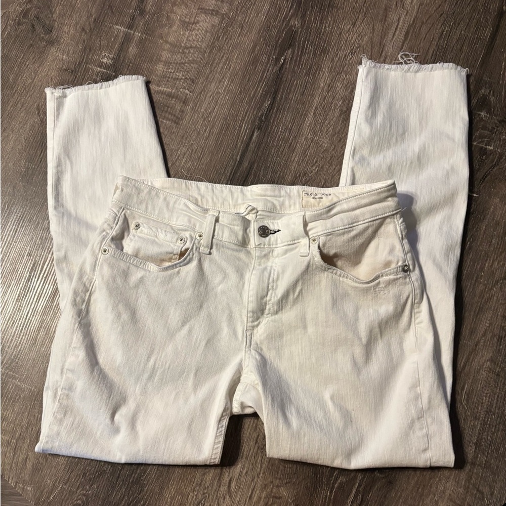 rag & bone White Boyfriend Jeans